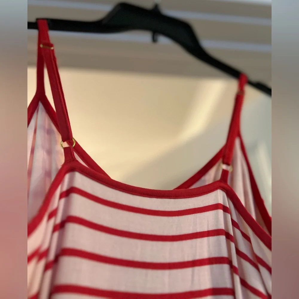Women’s Medium Soma Striped Adjustable Strap Jersey Dress NWT - Picture 9 of 10